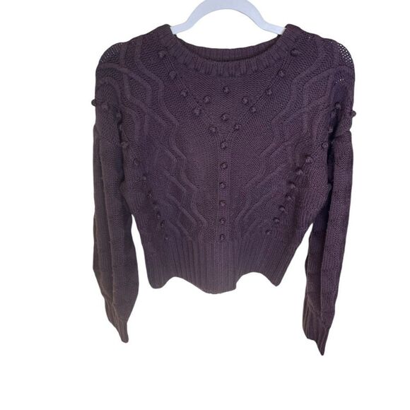 Joie Large Knit 100% Wool Sweater Balloon Sleeves - Picture 3 of 4